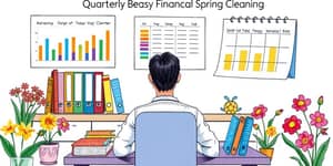 Schedule quarterly financial “spring cleanings”