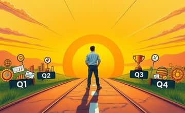 Revisit your goals and progress every quarter