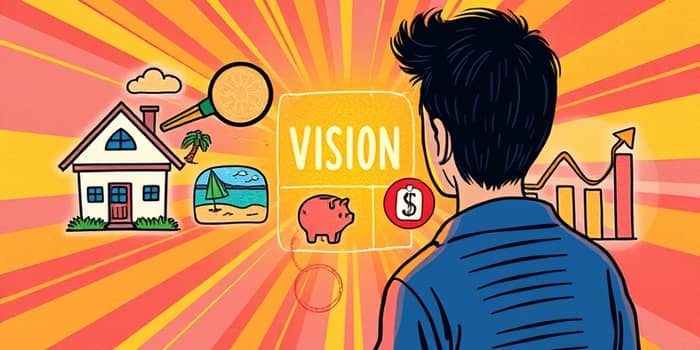Visualize financial dreams to stay motivated
