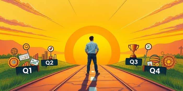 Revisit your goals and progress every quarter