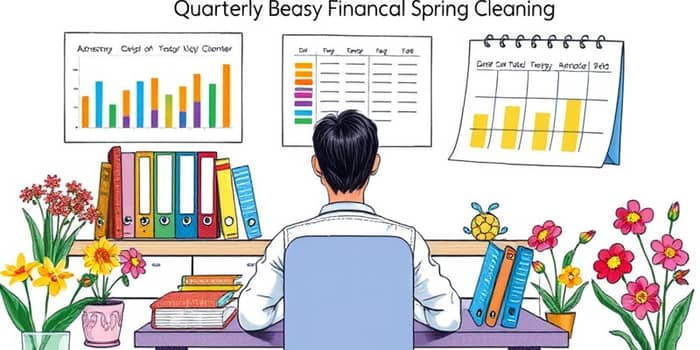 Schedule quarterly financial “spring cleanings”